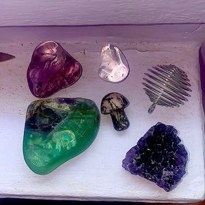 Purple crystal bundle